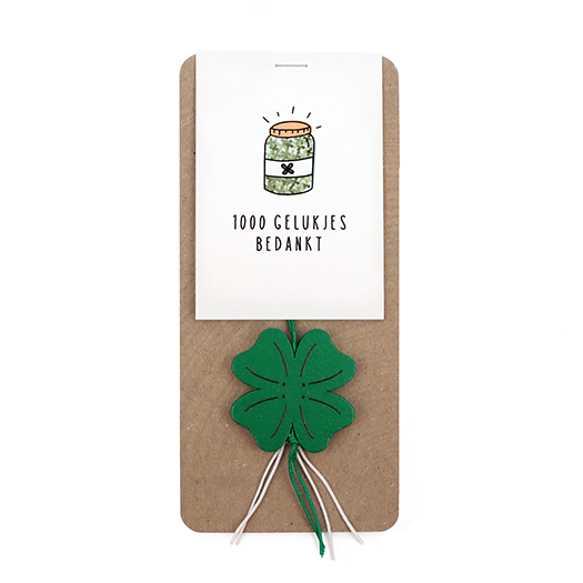 Gelukshanger in buidel