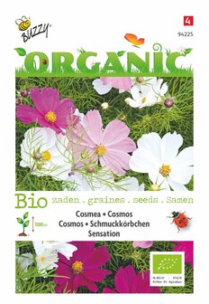 Biologische Cosmea Sensation gemengd voorkant