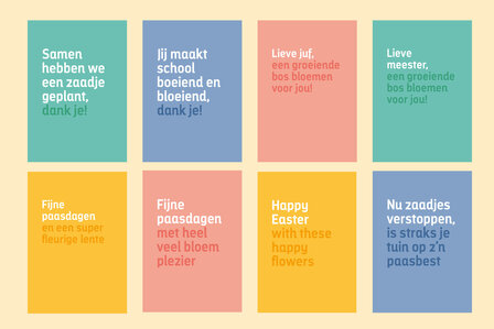 Kwiek Plukkaart - zaden bedankje/attentie