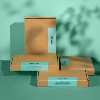 Kwiek Bloeitas - uitdeeldoosje / brievenbus bedankje 