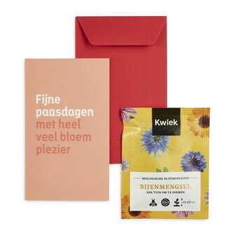 Fijne paasdagen met heel veel bloemplezier - Kwiek Groeibriefje
