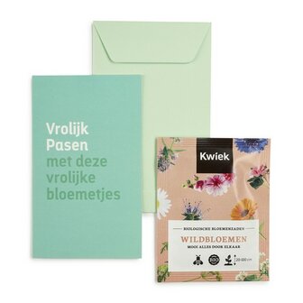 Vrolijk Pasen met deze vrolijke bloemetjes - Kwiek Groeibriefje