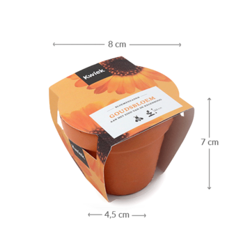 Maatgeving terracotta potje