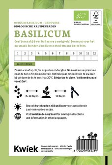 Kwiek bio basilicum