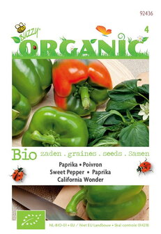 Biologische Paprika California Wonder zaden