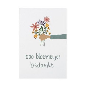 1000 bloemetjes bedankt - Bedankje zaadbommetjes in uitdeel doosje met kaart // Floralis