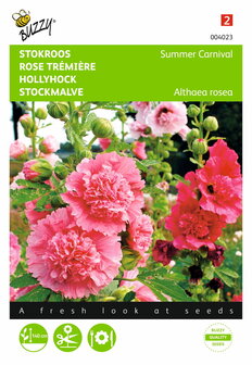 Stokroos Summer Carnival Buzzy Althaea zaden