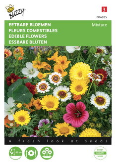 Eetbare bloemen mengsel zaden - voorkant