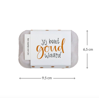 Jij bent goud waard - Bedankje zaadbommetjes in eierdoosje // Floralis