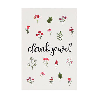 Dankjewel - Bedankje zaadbommetjes in uitdeel doosje met kaart 
