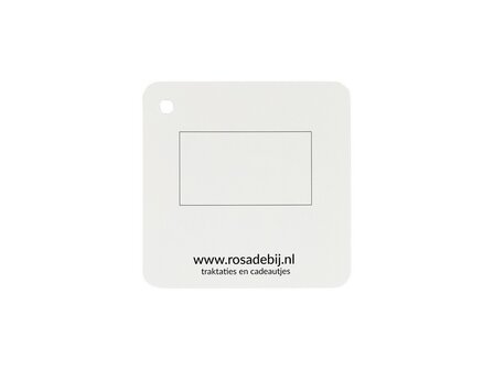 Hoera - kindertraktatie - label achterkant