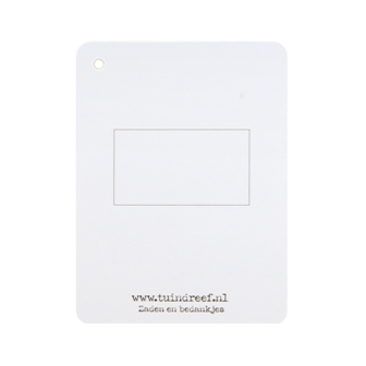 Label - Groen blad | 60 x 80 mm | Achterkant