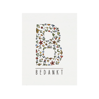 Kaartje - Bedankt - Voorkant