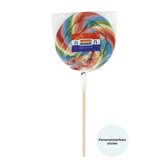 Vrijwilliger bedankt - Lolly met gepersonaliseerde sticker
