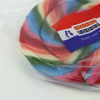1000 kleuren bedankt - Lolly met gepersonaliseerde sticker