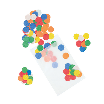 Ronde groeiconfetti - circa 100 stuks