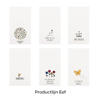 Brievenbus bedankje; groeiconfetti in pergamijn zakje met ansichtkaart in kraft envelop