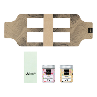 Hart-stikke bedankt - Snoeptas met twee blikjes snoep // Eef