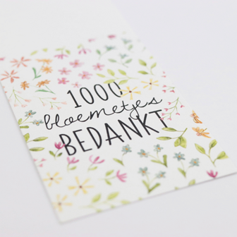 1000 bloemetjes bedankt - Bloembollen in buidel // Mijksje