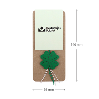 Gelukshanger in buidel - Maatgeving