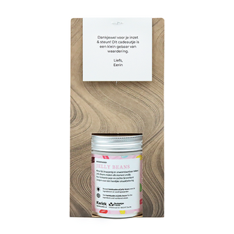 Een blikje vol geluk - Snoeptas met blikje snoep // Eef