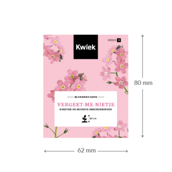 Vergeet-me-niet (roze) zaden -  Kwiek Uitdeel zakjes (UITVERKOCHT)
