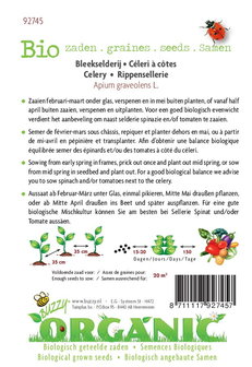 Biologische Selderie (Tall Utah 52/70) zaden - achterkant