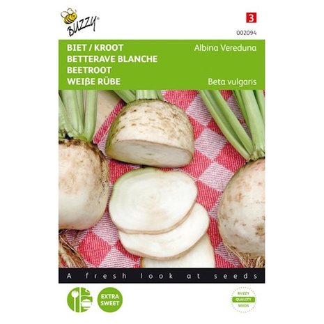 Bieten Albina Vereduna wit zaden voorkant