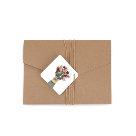 Bedankt voor de samenwerking - Zaden in pocketfold met kaart // Floralis