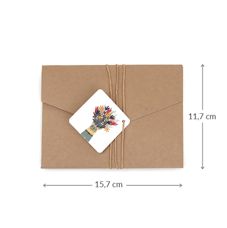 Vrolijk pasen - Zaden in pocketfold met kaart // Floralis
