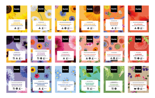 Happy Easter with these happy flowers - Kwiek Plantkaart