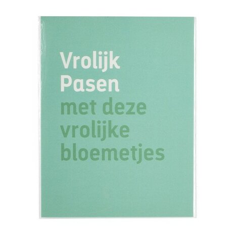 Vrolijk Pasen met deze vrolijke bloemetjes - Kwiek Plantkaart