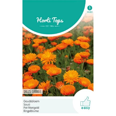 Goudsbloem Ball's Orange zaden voorkant