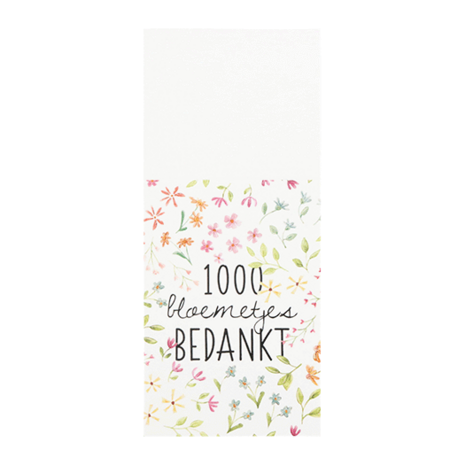 1000 bloemetjes bedankt - Bloembollen in kraft stazakje // MIJKSJE