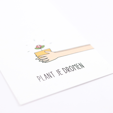 Plant je dromen - Bedankje zaadbommetjes in netzakje