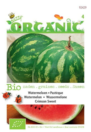 Biologische Watermeloen Crimson Sweet zaden