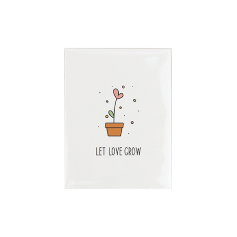 Let love grow - Traktatie zaden in bioplastic zakje
