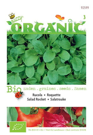 Biologische Rucola gewone zaden