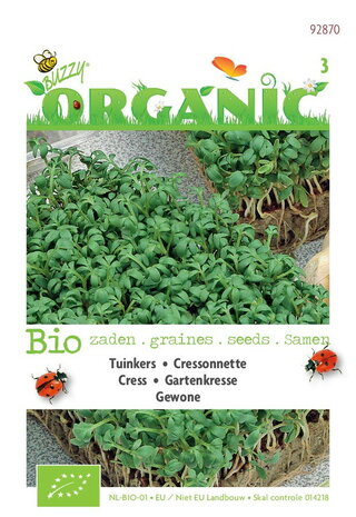 Biologische Tuinkers gewone zaden