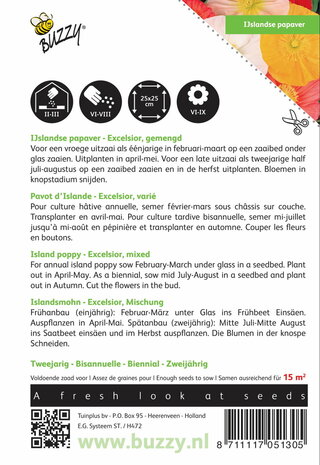 IJslandse Papaver excelsior (gemengd)