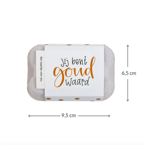 Jij bent goud waard - Bedankje zaadbommetjes in eierdoosje // Floralis