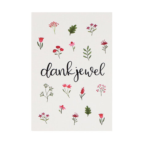 Dankjewel - Bedankje zaadbommetjes in uitdeel doosje met kaart 