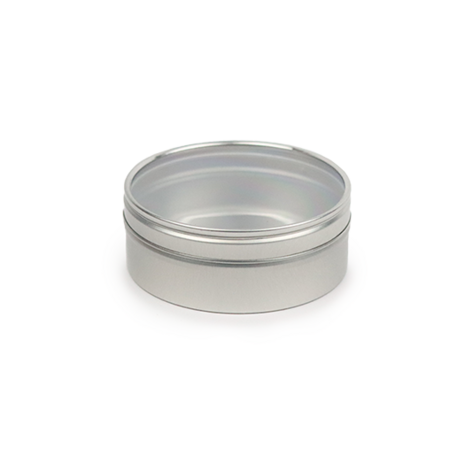 Aluminium blikje 28 x Ø 80 mm - Vooraanzicht