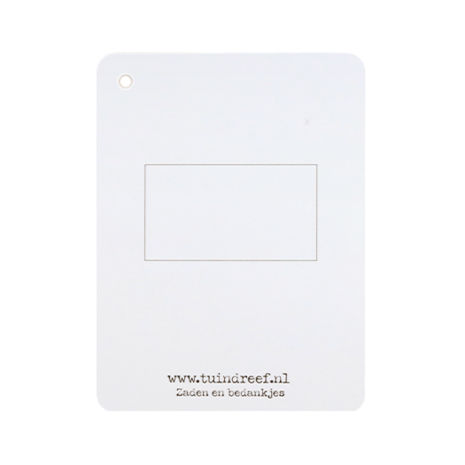 Label - Groen blad | 60 x 80 mm | Achterkant