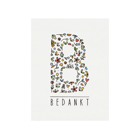 Kaartje - Bedankt - Voorkant