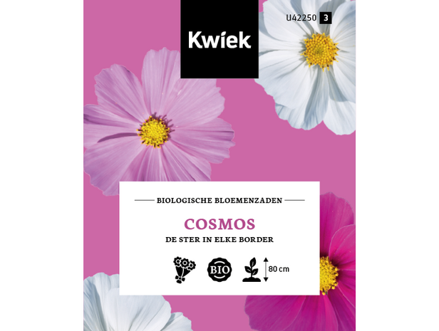 Biologische Cosmos zaden -  Kwiek Uitdeel zakjes (UITVERKOCHT)