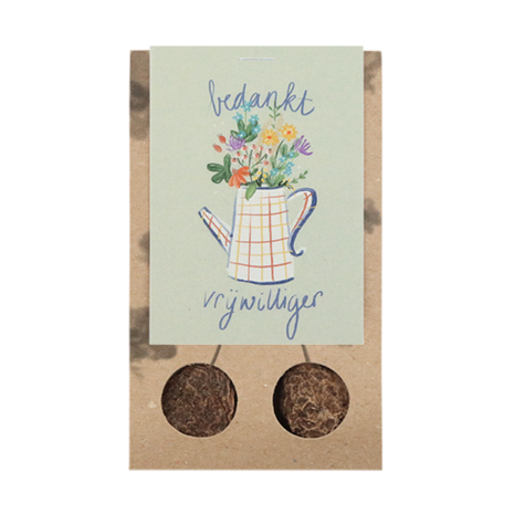 Bedankt vrijwilliger - Bloembollen in buidel // Mijksje