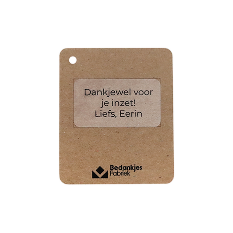 Een bloeiend nieuwjaar - Thee in linnenzakje // Maartje