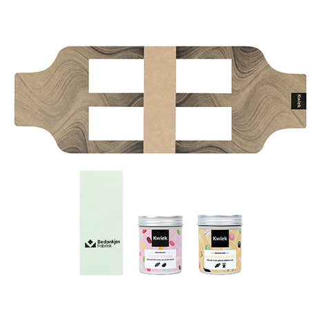 Hart-stikke bedankt - Snoeptas met twee blikjes snoep // Eef