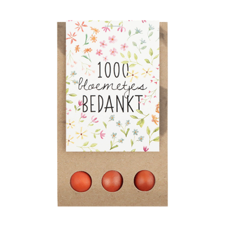 1000 bloemetjes bedankt - Bloembollen in buidel // Mijksje